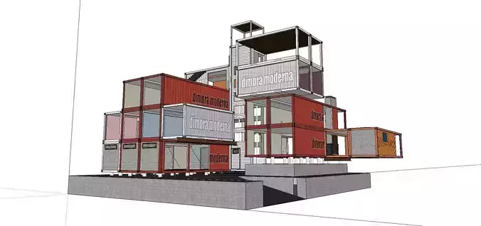 City Simple Art Building-Container-036