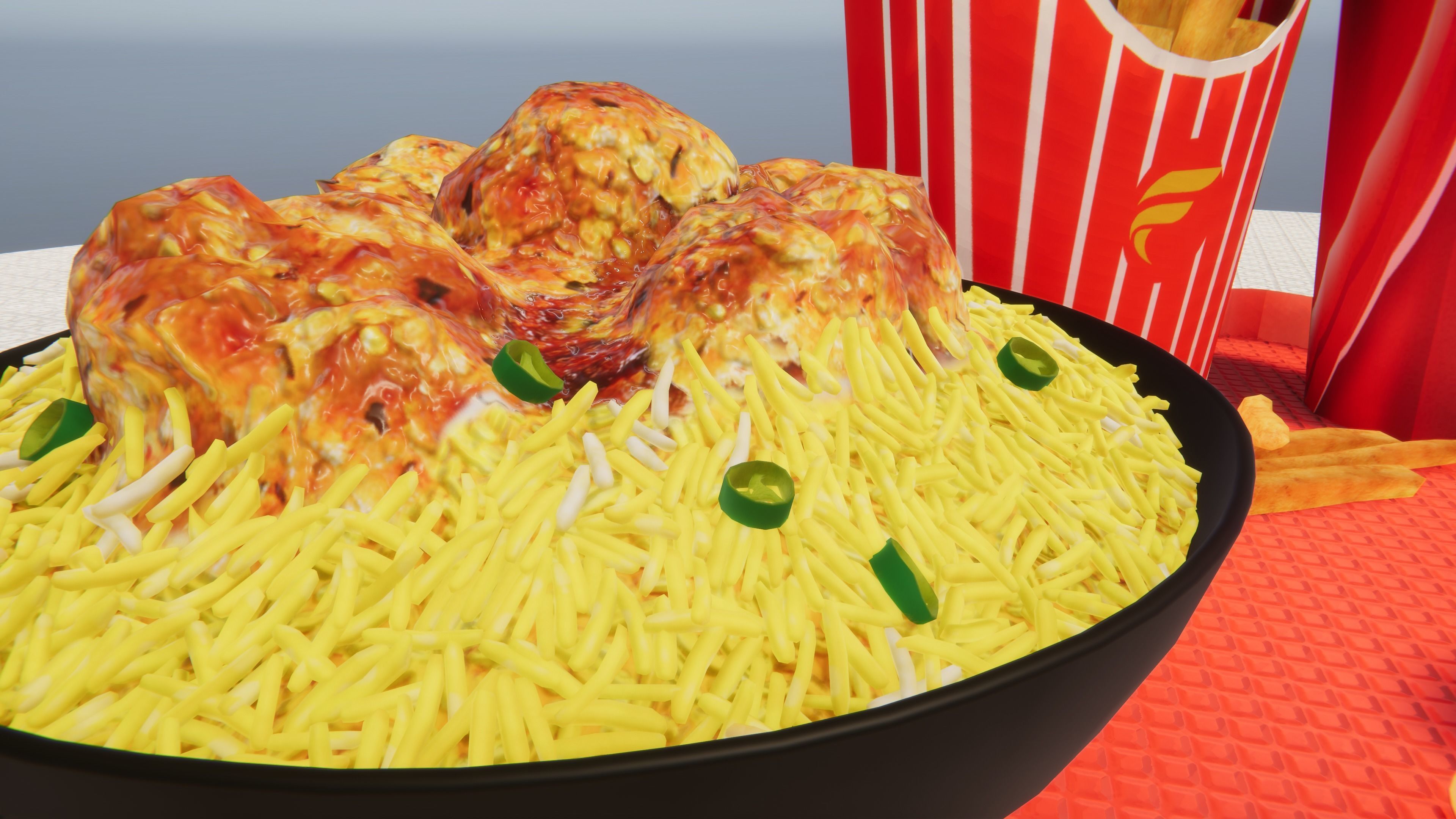 Fast Food Bundle Low-poly 3D model_34