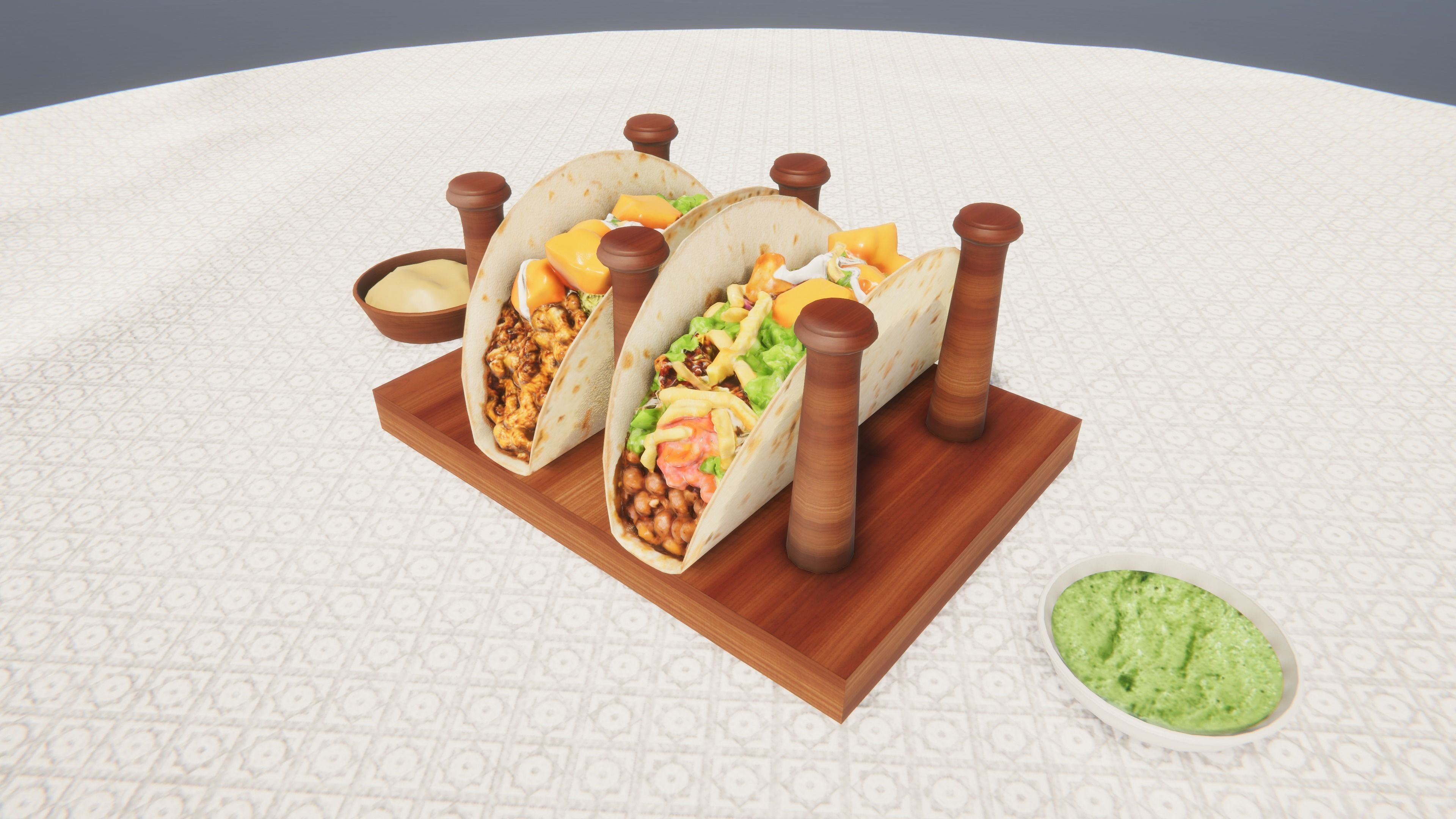 Fast Food Bundle Low-poly 3D model_30