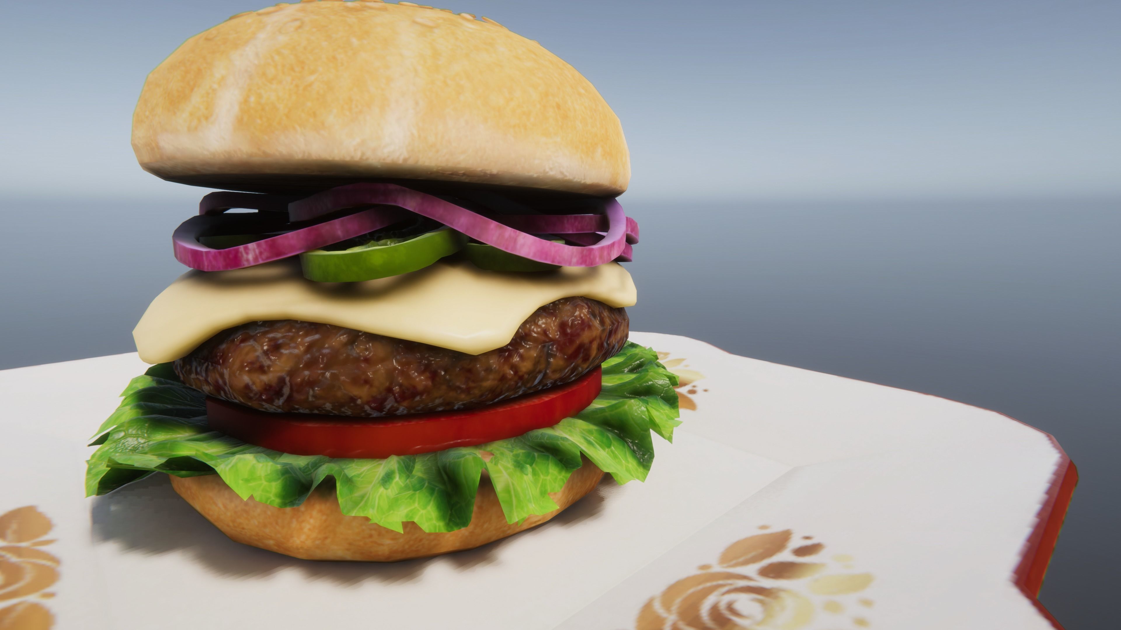 Fast Food Bundle Low-poly 3D model_4