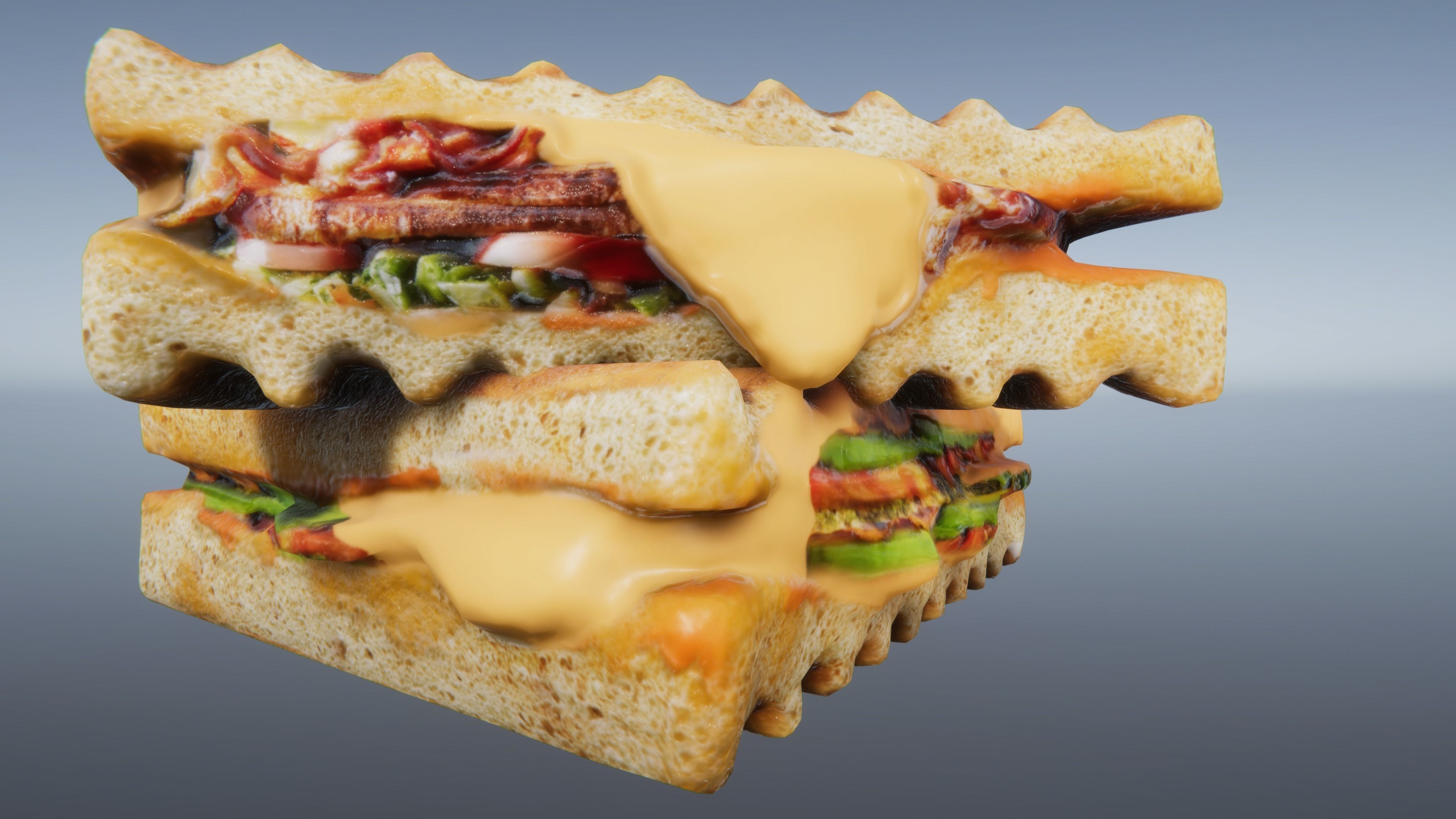 Fast Food Bundle Low-poly 3D model_8