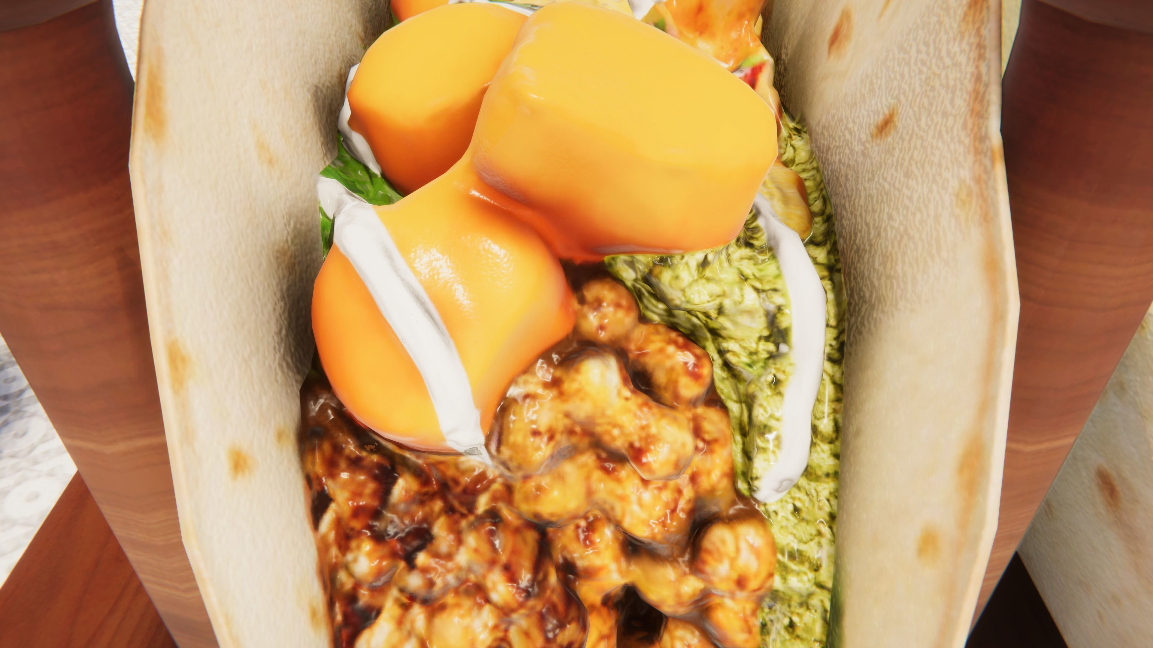 Fast Food Bundle Low-poly 3D model_32