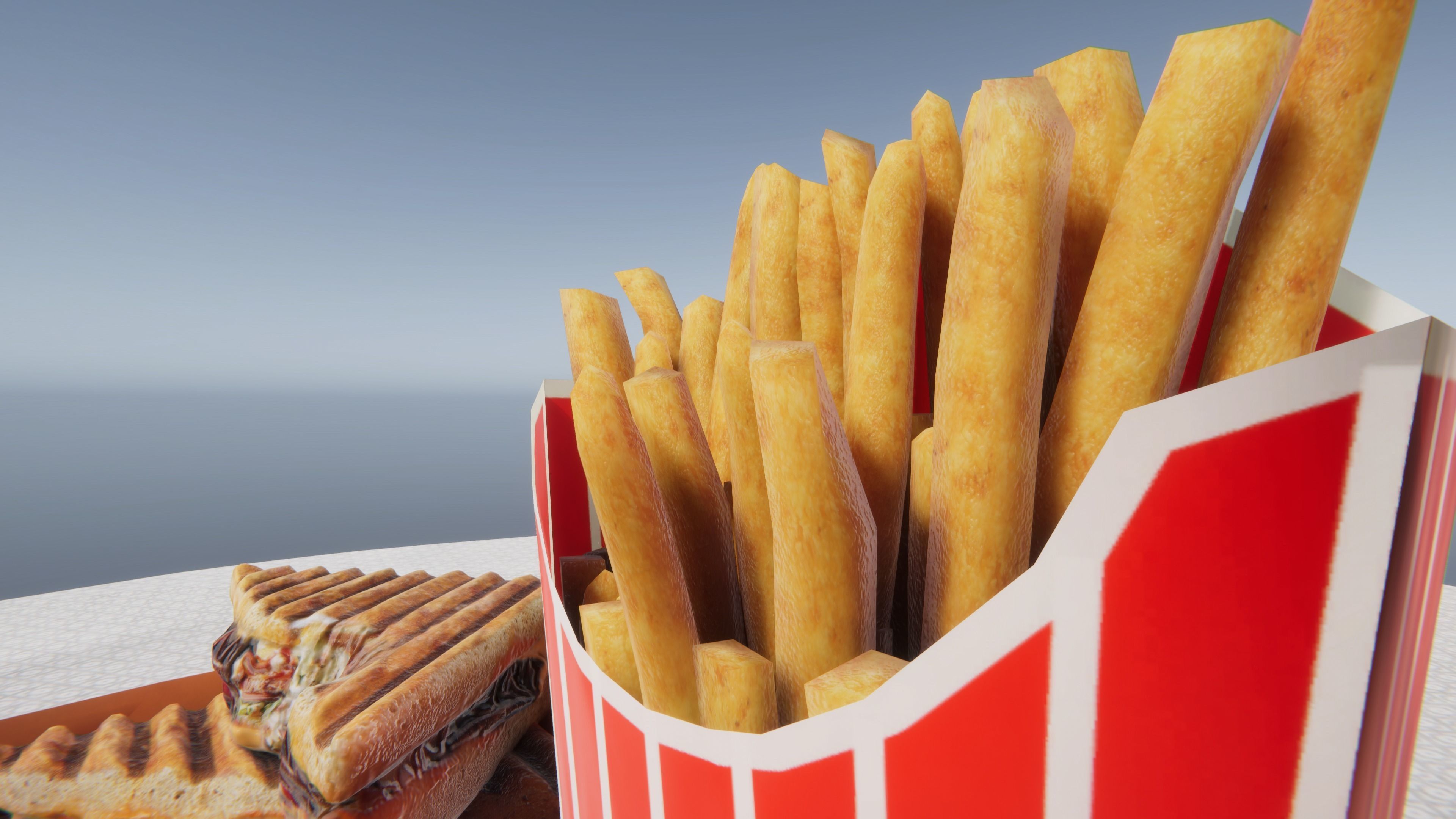 Fast Food Bundle Low-poly 3D model_18
