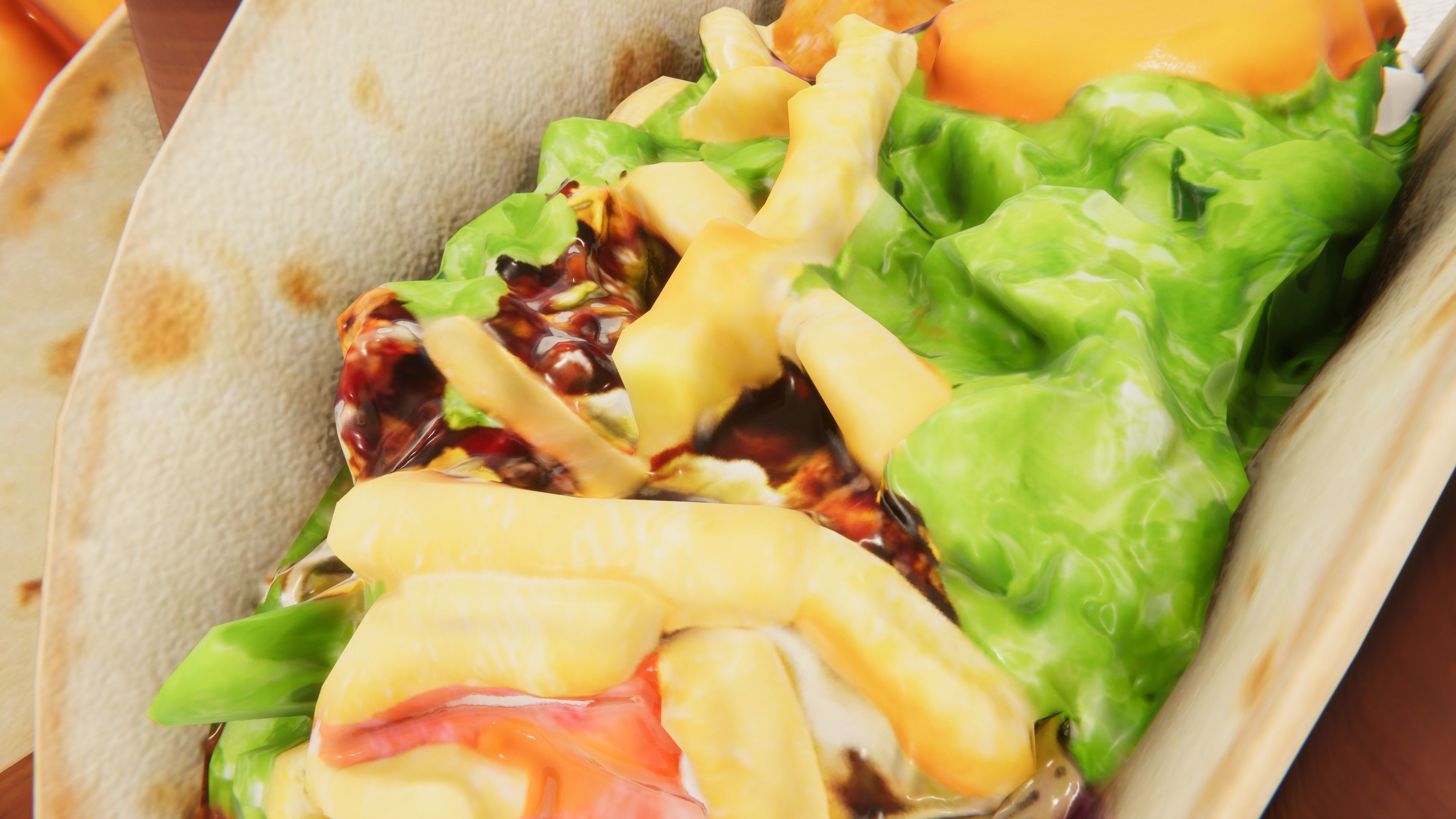 Fast Food Bundle Low-poly 3D model_33