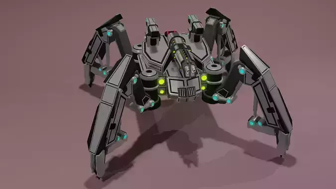 Robot tank 3d model