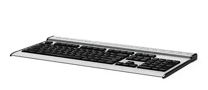 Silver And Black Computer Keyboard
