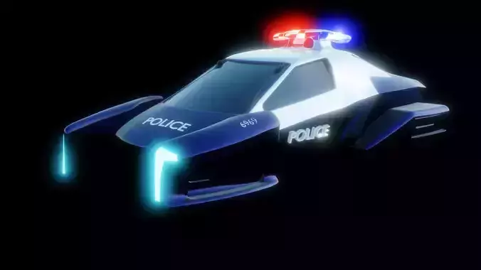 Sci fi police car