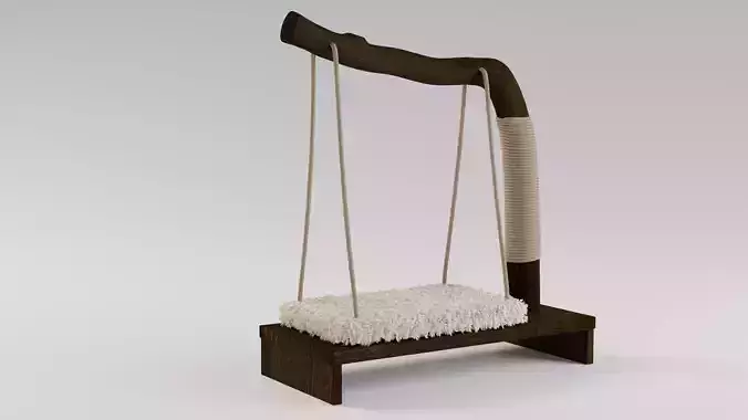 Cat Scratching Post 3D model