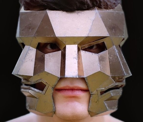Three Face Mask Free low-poly 3D model