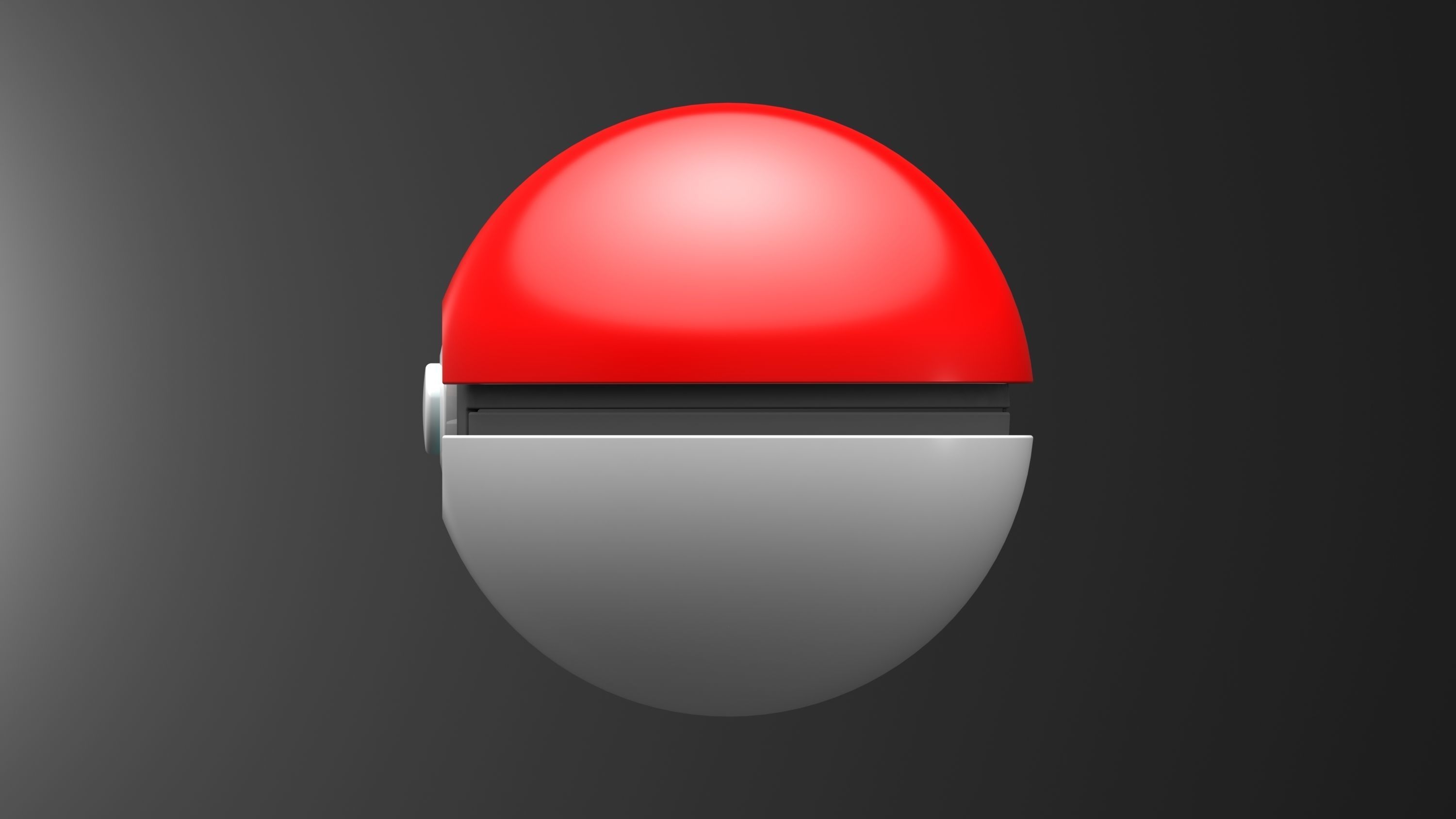 pokeball pokemon ball 3D print model_10