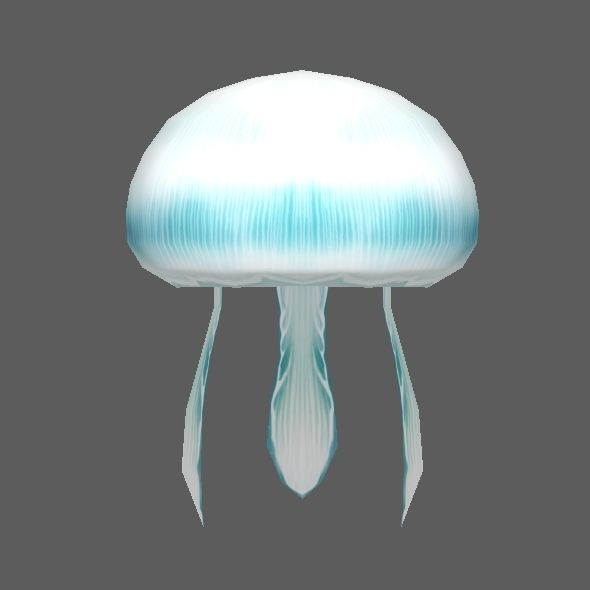 Jellyfish Low-poly 3D model_1