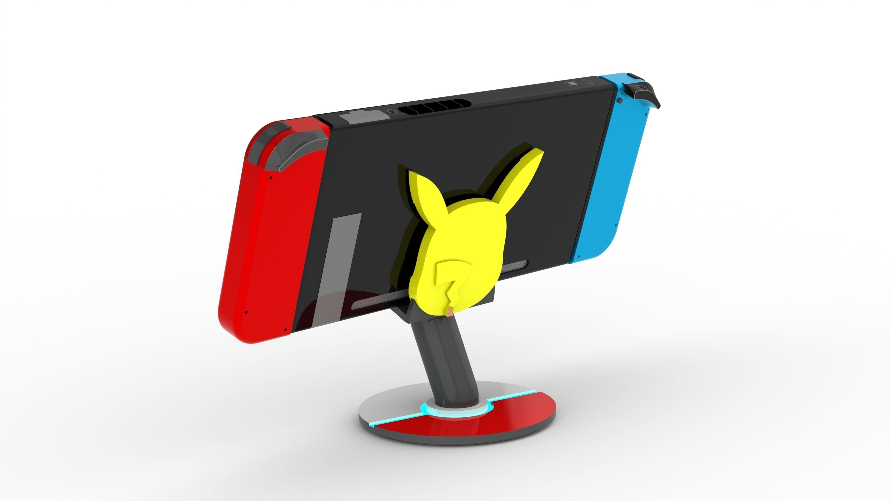 shelf for nintendo switch 3D print model_1