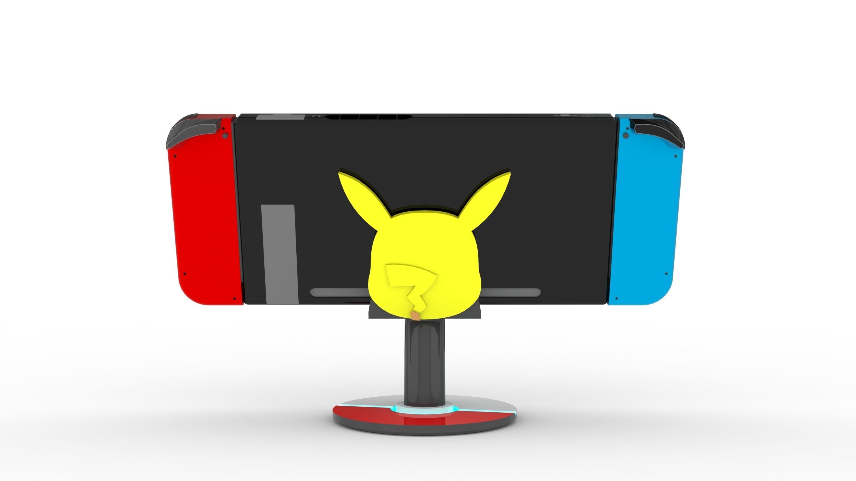 shelf for nintendo switch 3D print model_4