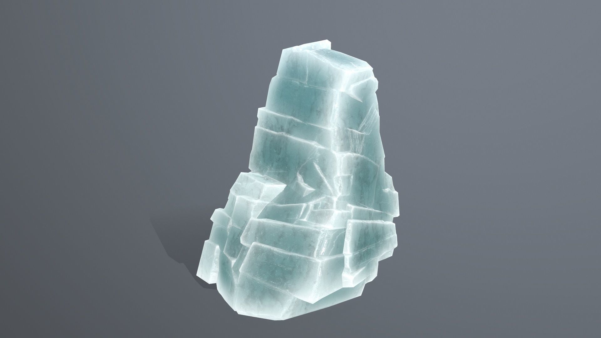 Rock Set piece of Low-poly 3D model_5