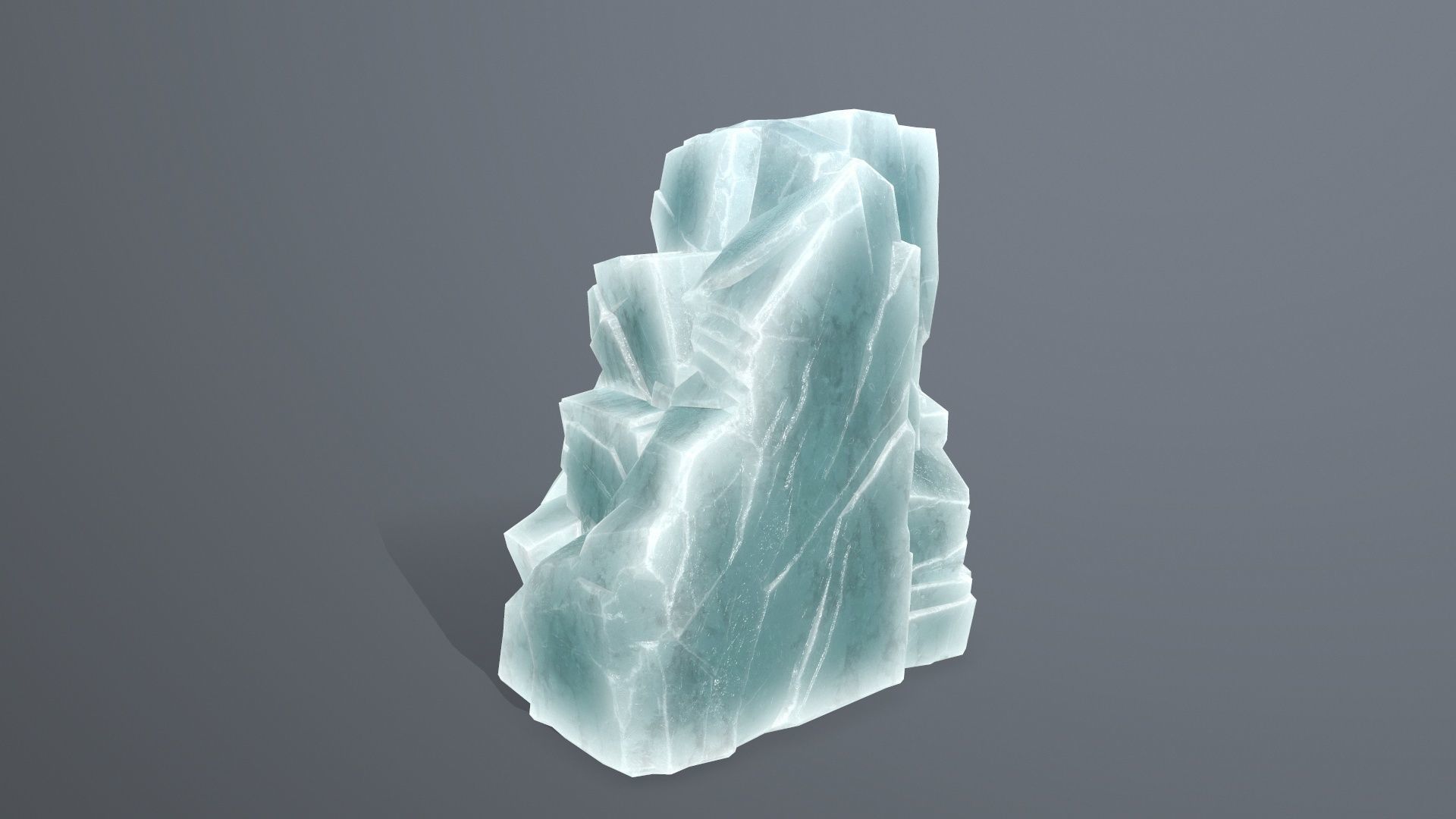 Rock Set piece of Low-poly 3D model_6