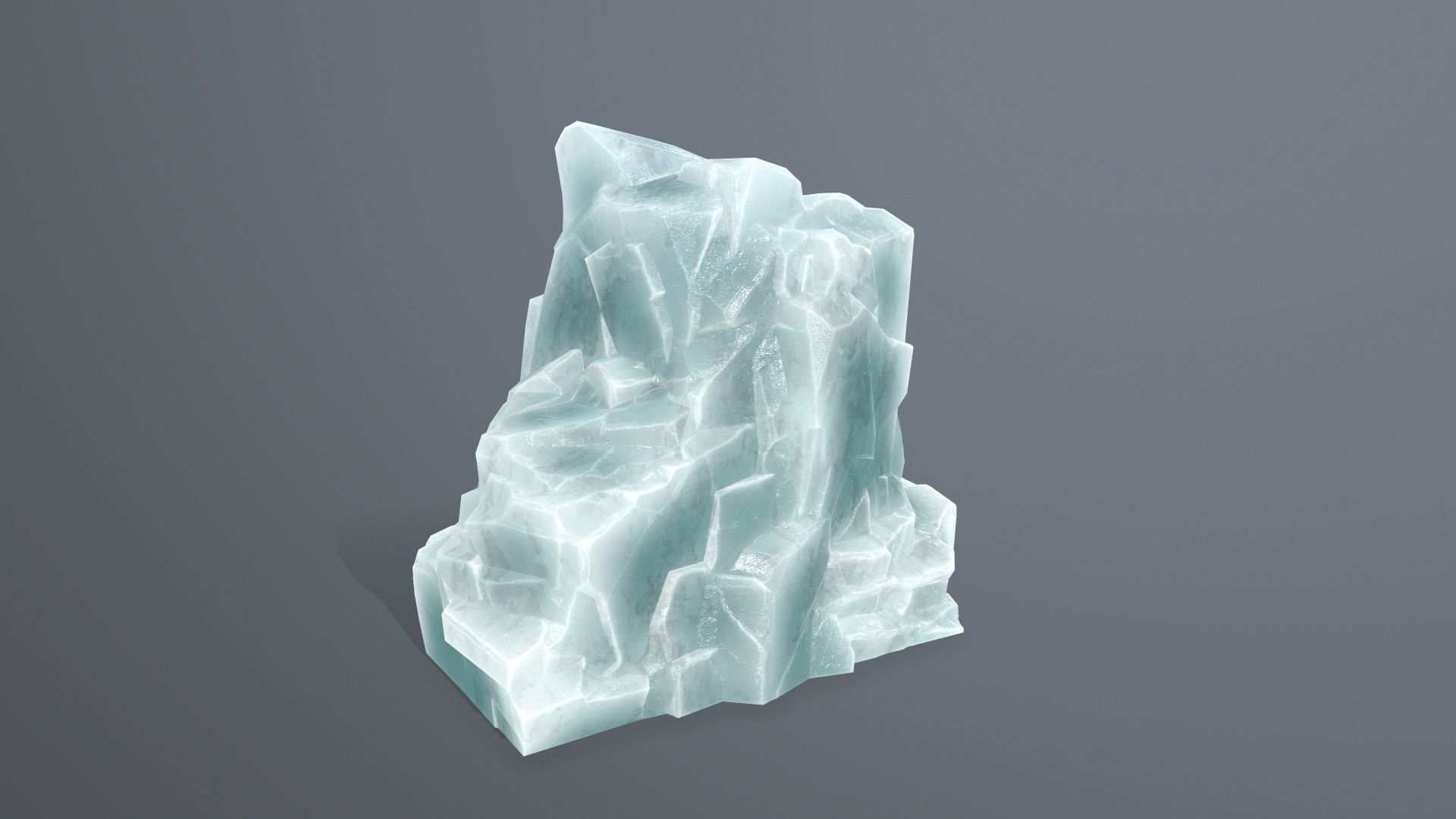 Rock Set piece of Low-poly 3D model_14