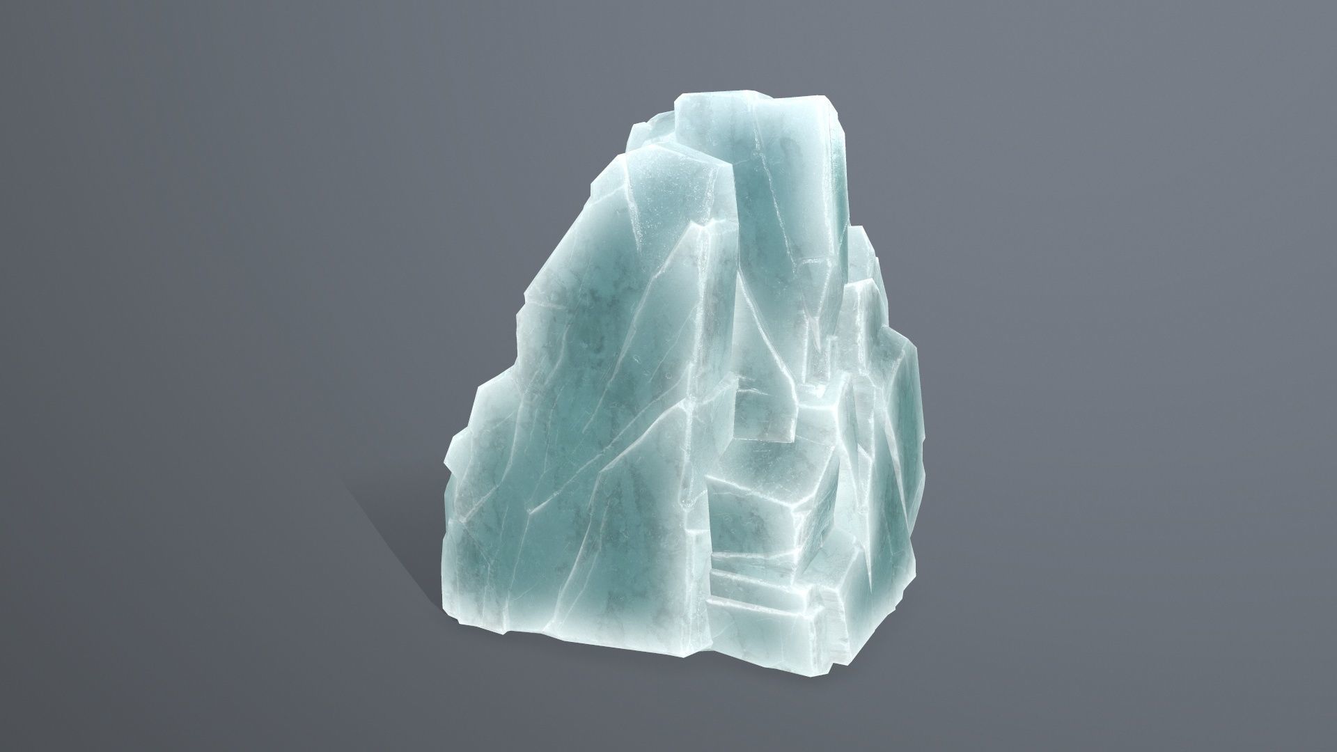 Rock Set piece of Low-poly 3D model_8