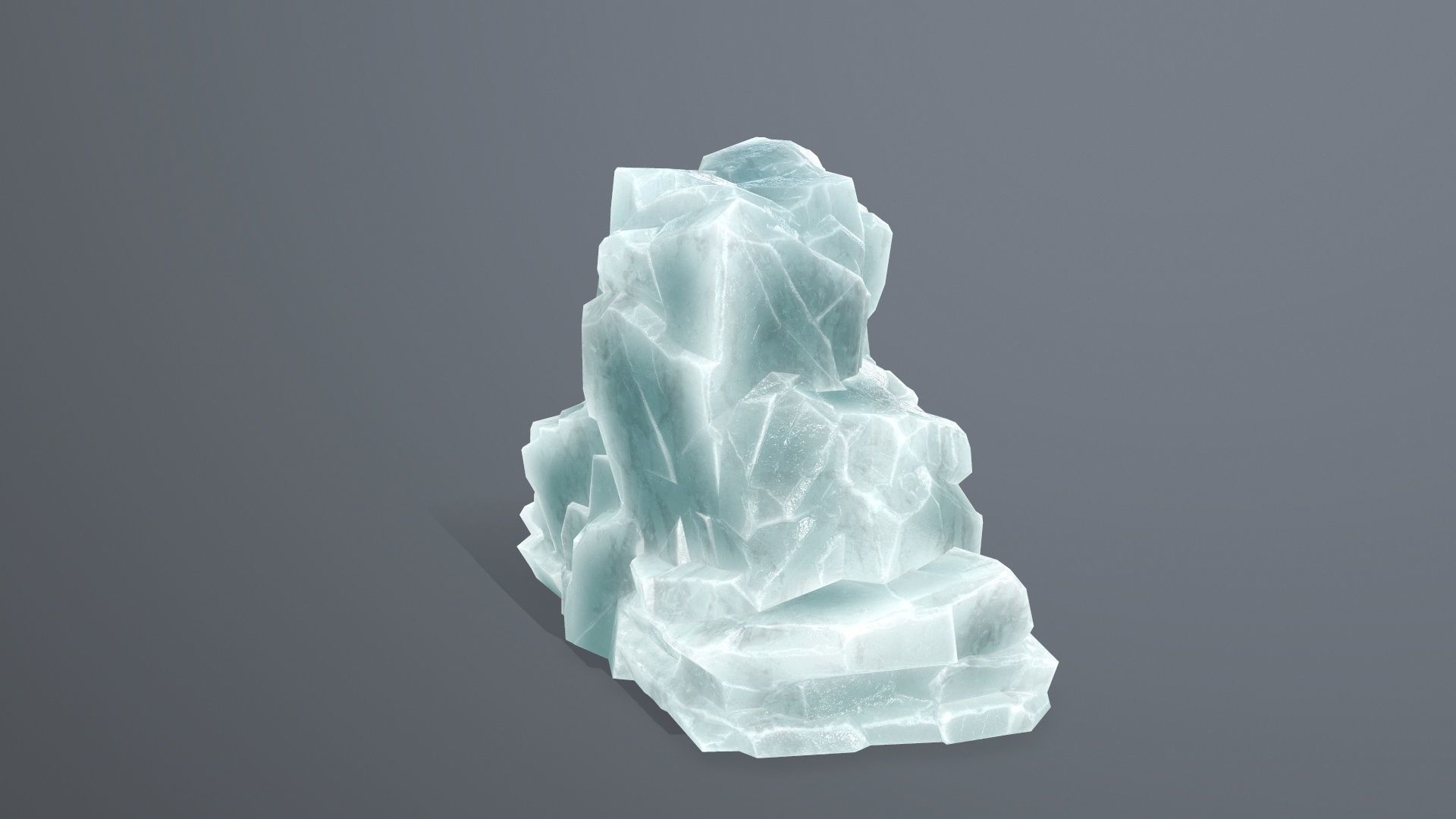 Rock Set piece of Low-poly 3D model_13