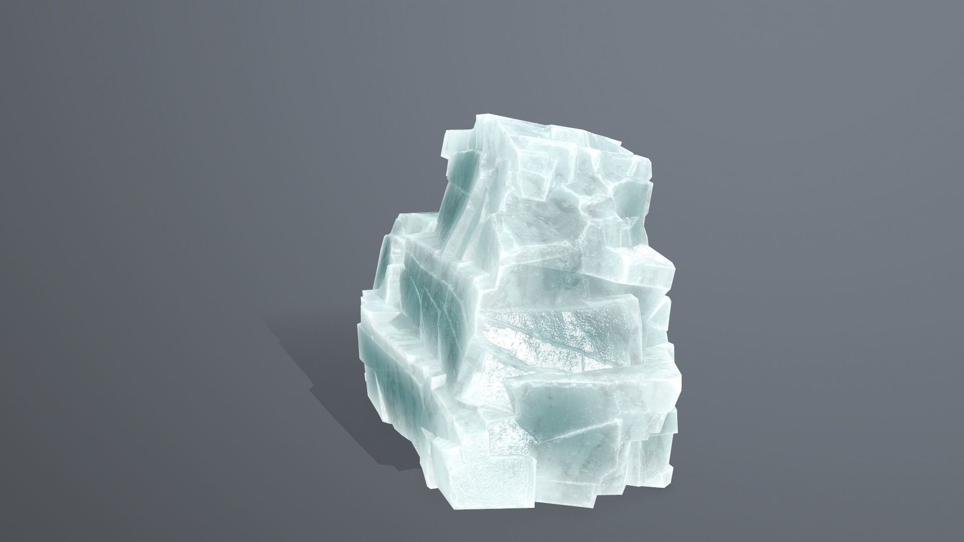 Rock Set piece of Low-poly 3D model_17