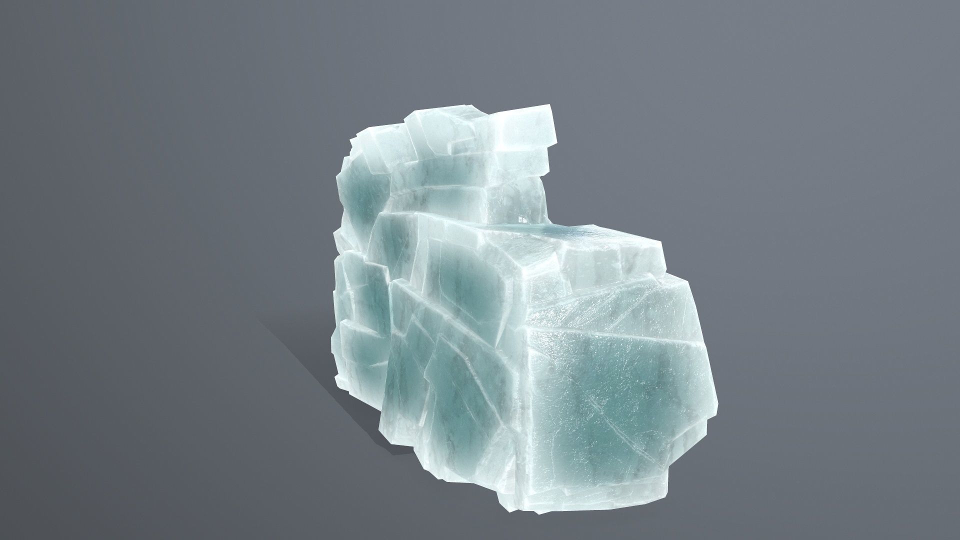 Rock Set piece of Low-poly 3D model_16