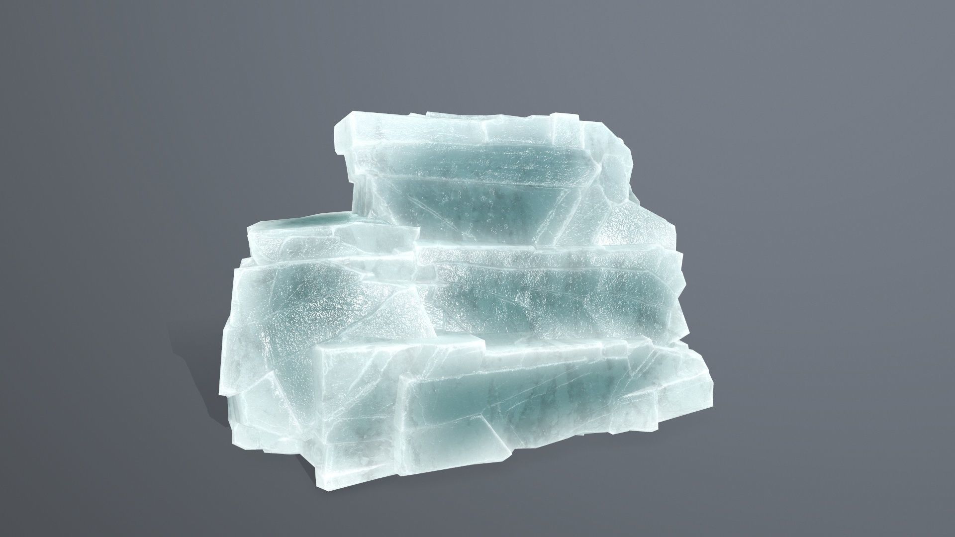 Rock Set piece of Low-poly 3D model_15