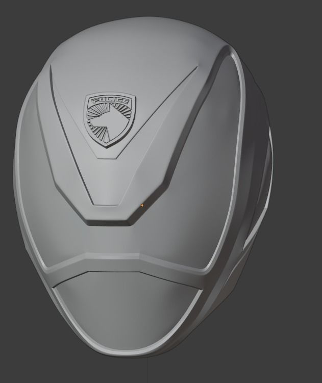 Tokusou Sentai Dekaranger DekaRed 3D printable cosplay helmet 3D print model_9