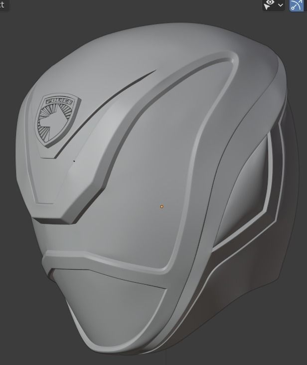 Tokusou Sentai Dekaranger DekaRed 3D printable cosplay helmet 3D print model_6