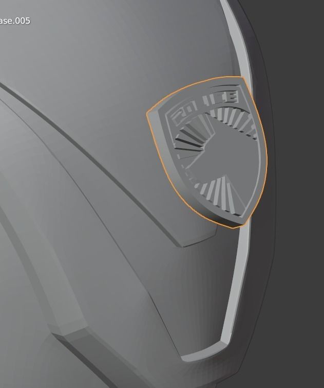 Tokusou Sentai Dekaranger DekaRed 3D printable cosplay helmet 3D print model_16