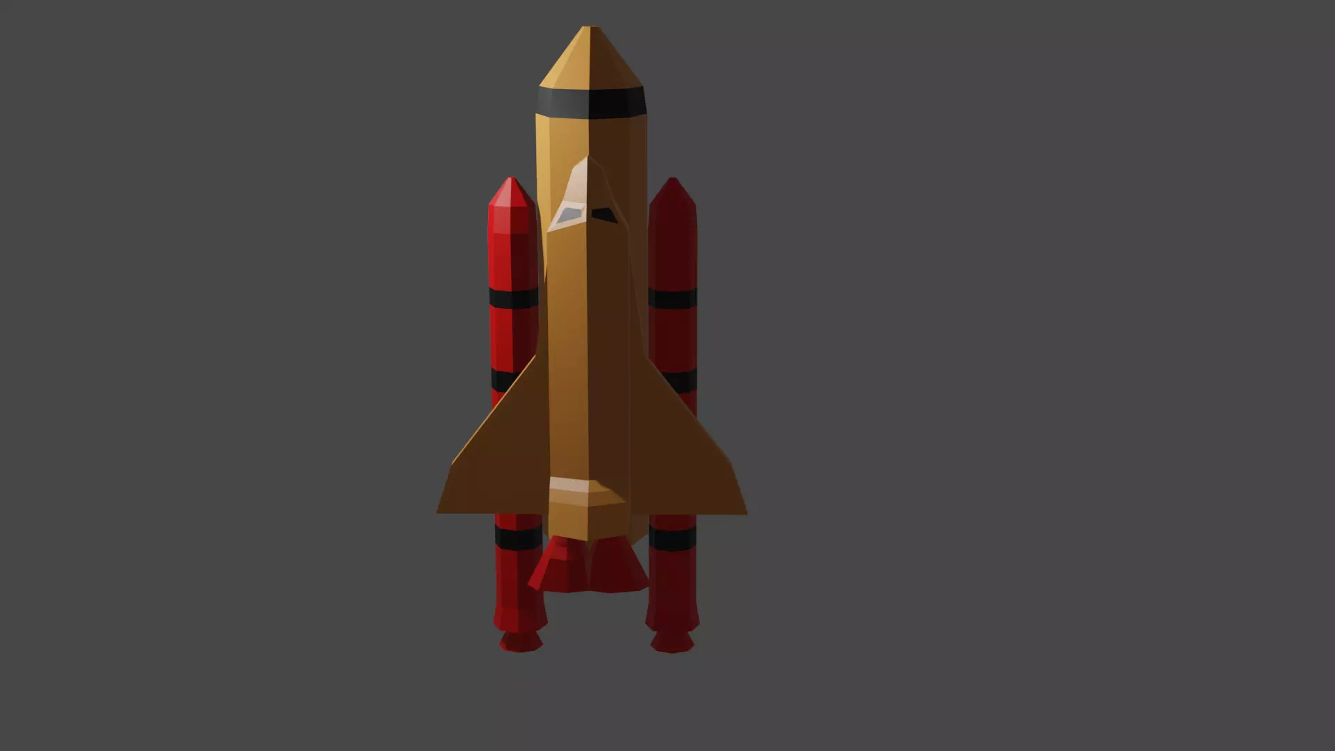 shuttle rocket 3D print model_0