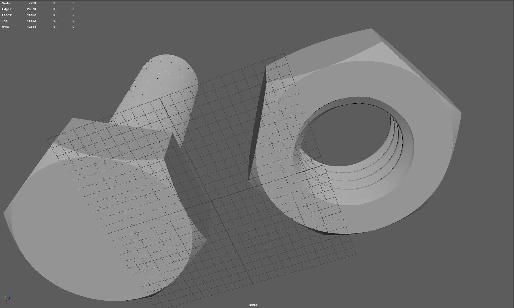 Screw and nut 3D print model_13