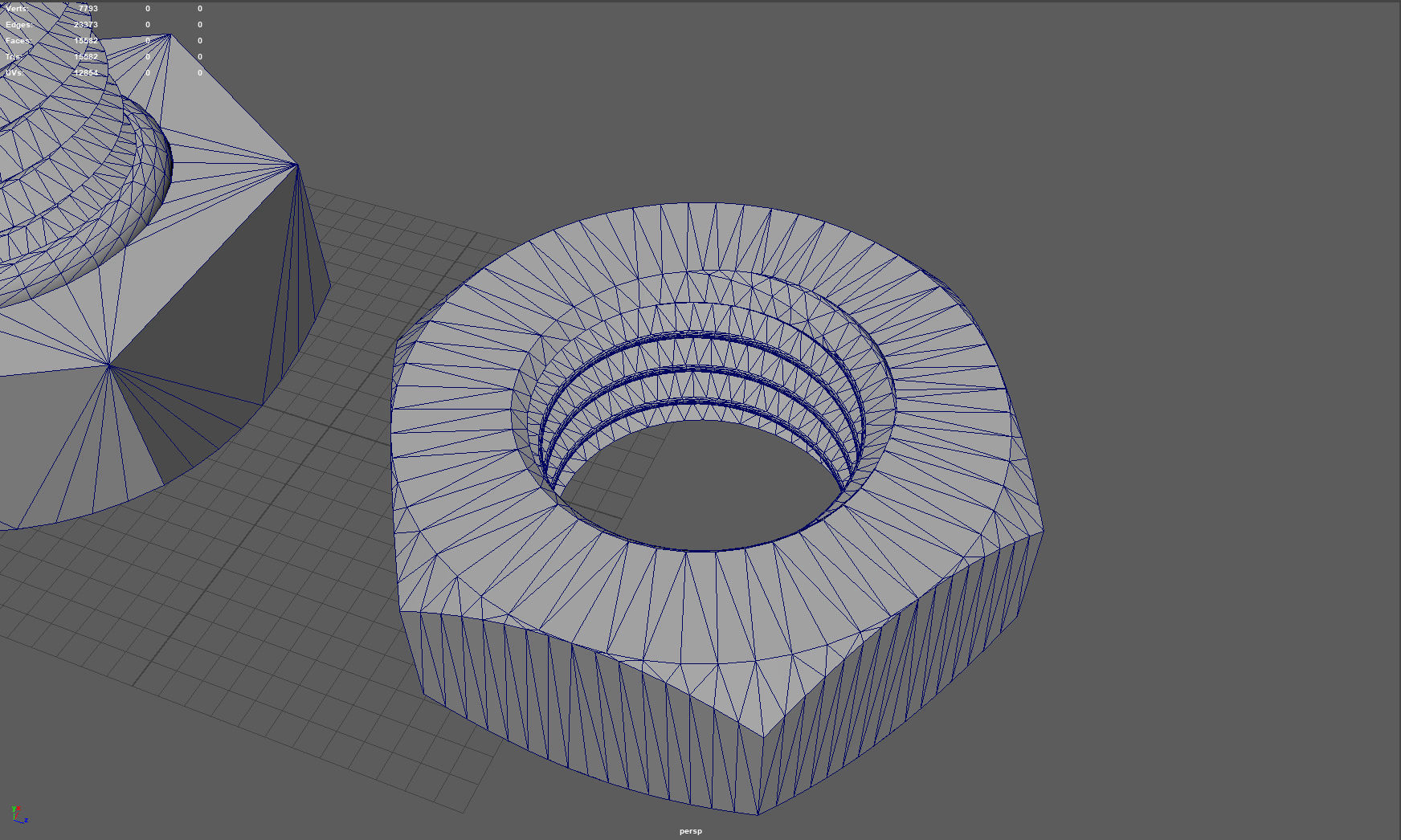 Screw and nut 3D print model_15