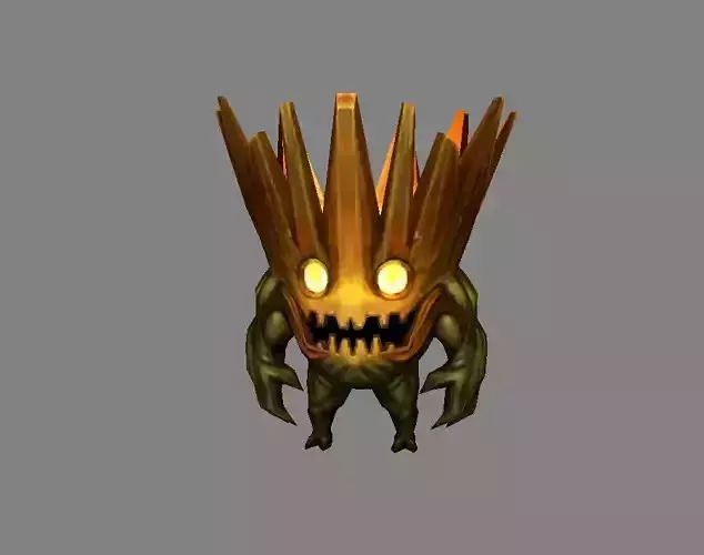 Cartoon Dryad -  tree demon