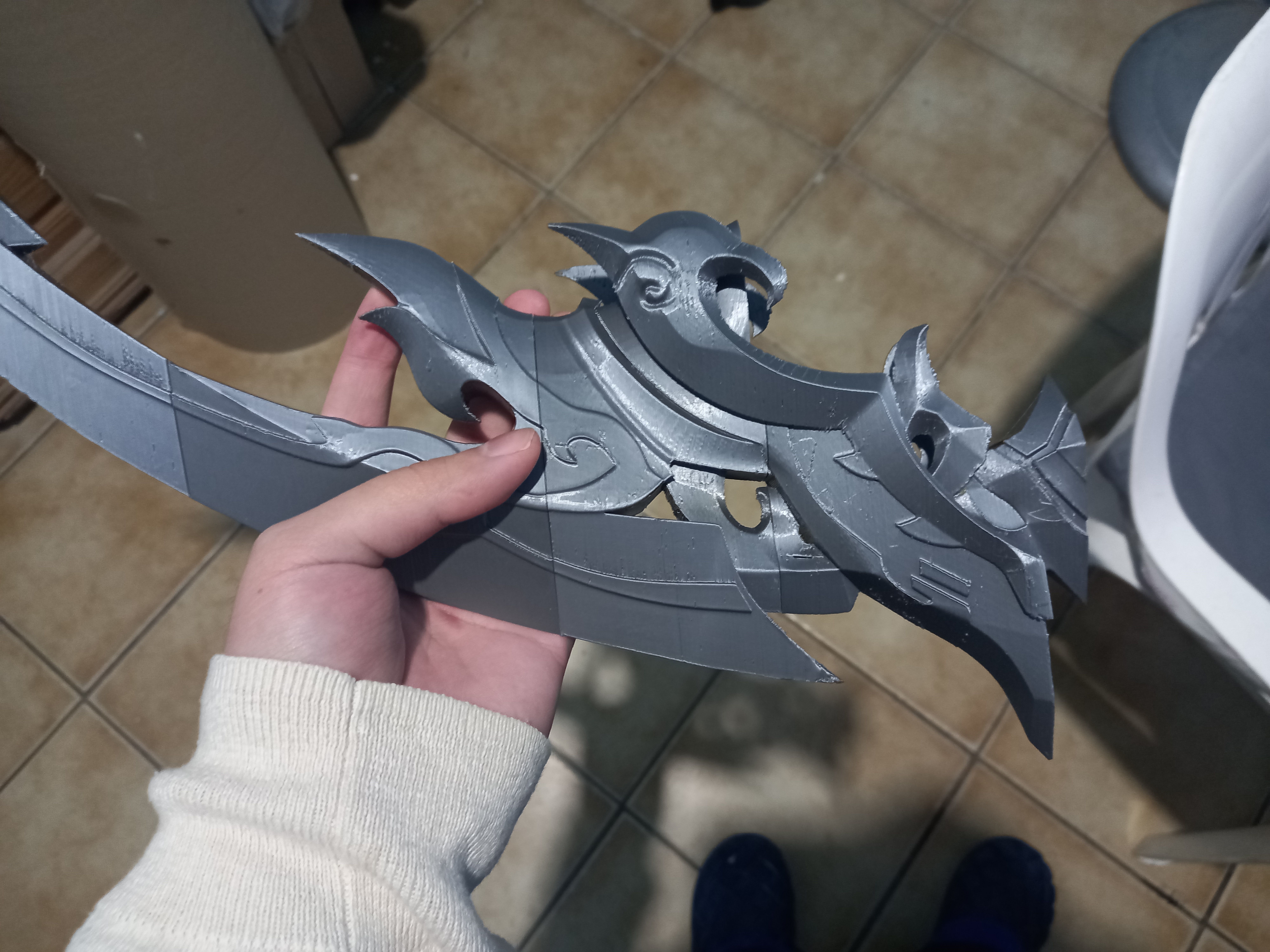 genshin impact Bow Rust 3D print model_11
