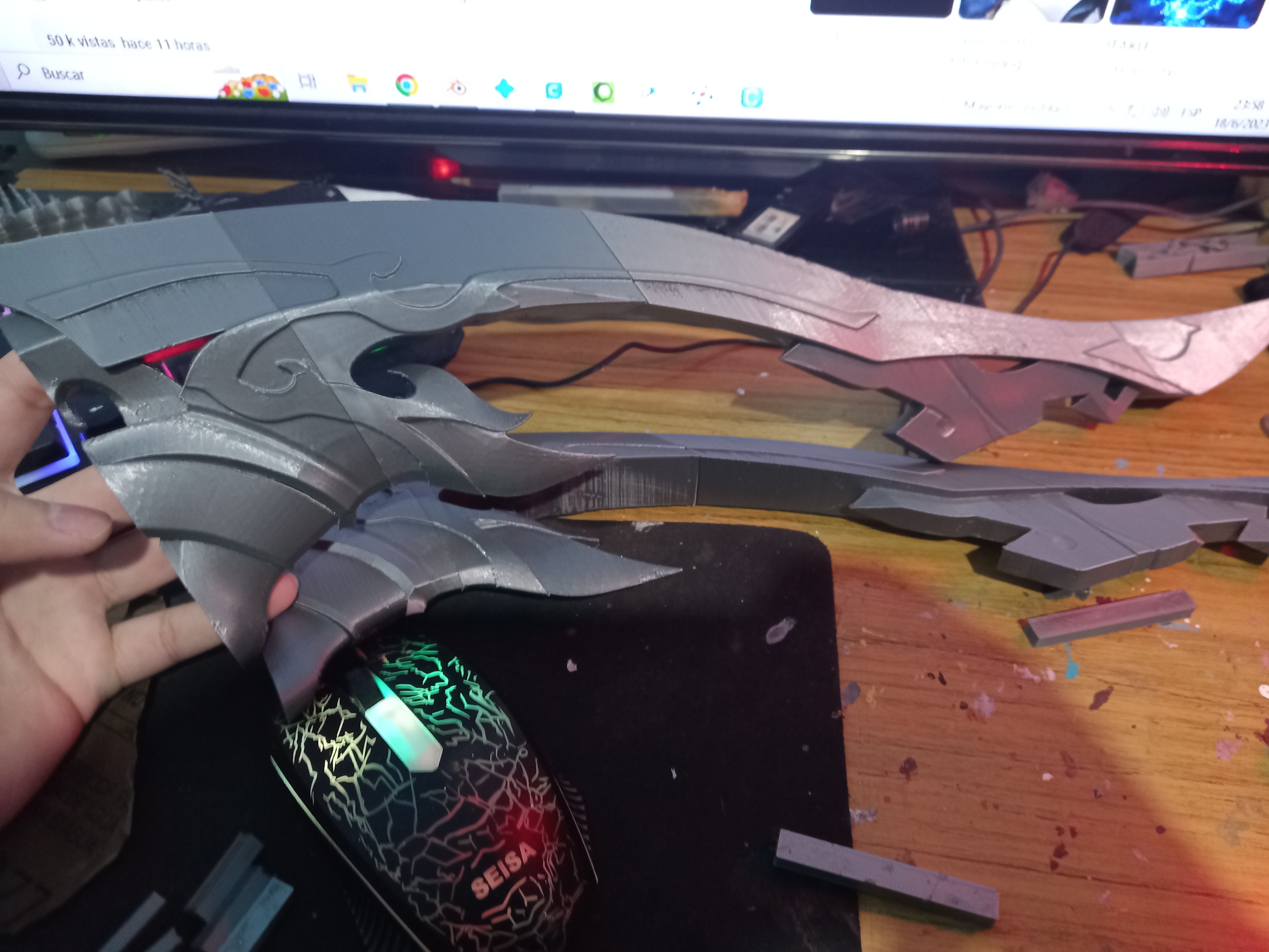 genshin impact Bow Rust 3D print model_9