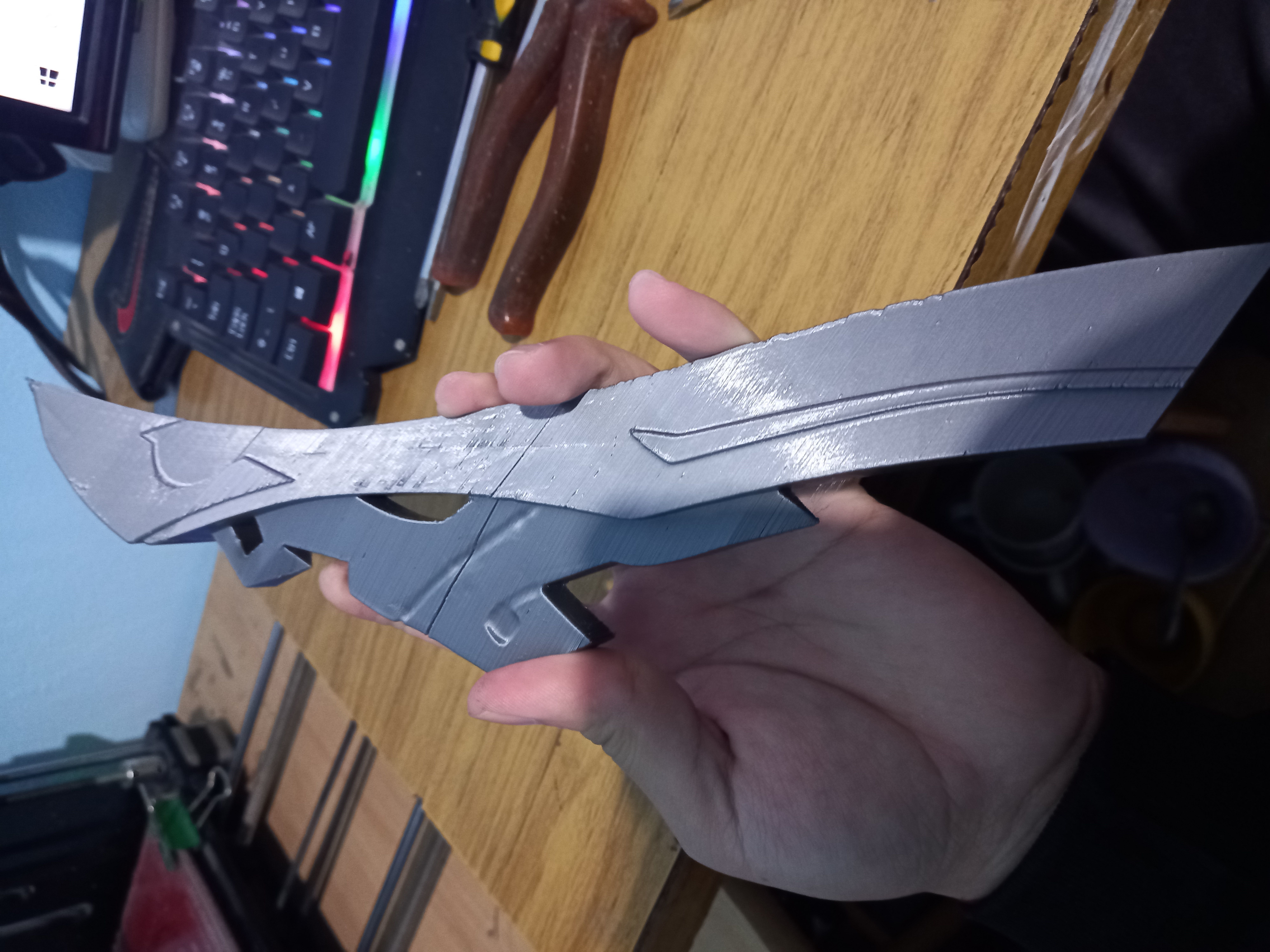 genshin impact Bow Rust 3D print model_4