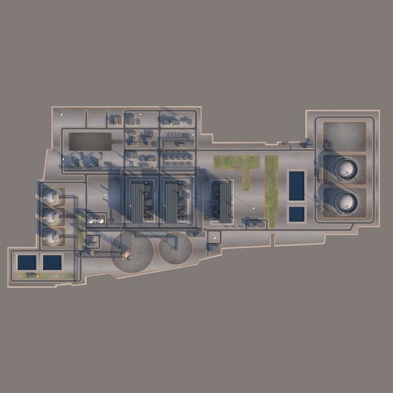 LNG plant and the Oil terminal  3D model_2