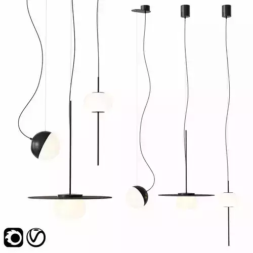 Milan Iluminacion Lamps  Astros Half Knock 3D model