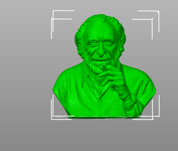 Charles Bukowski 3D print model_18