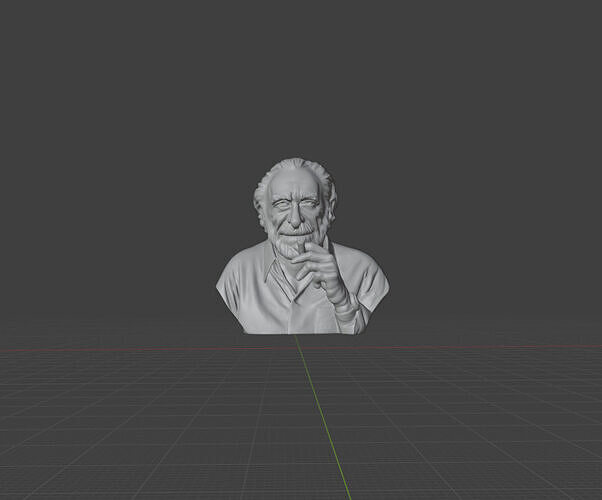 Charles Bukowski 3D print model