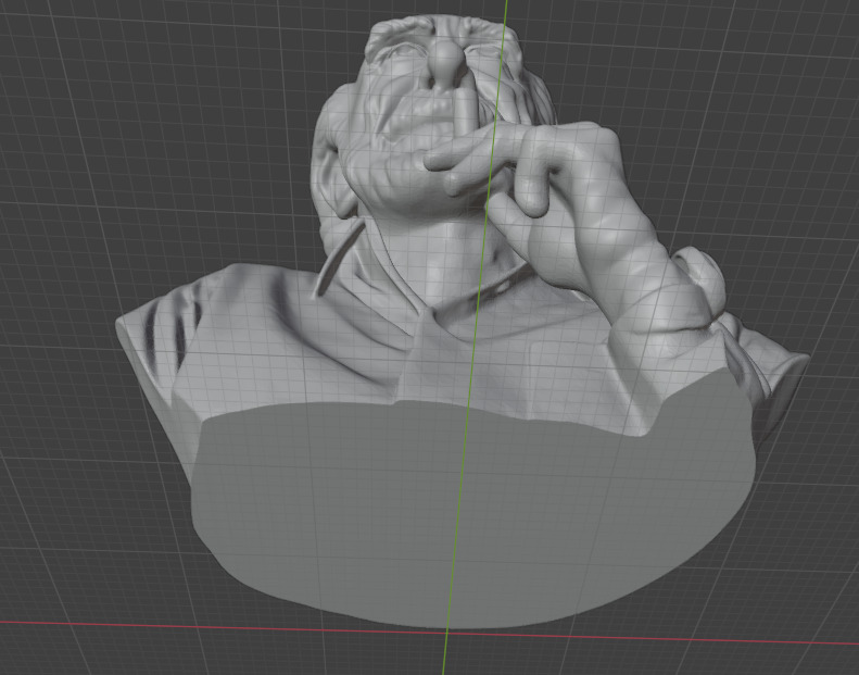 Charles Bukowski 3D print model_10