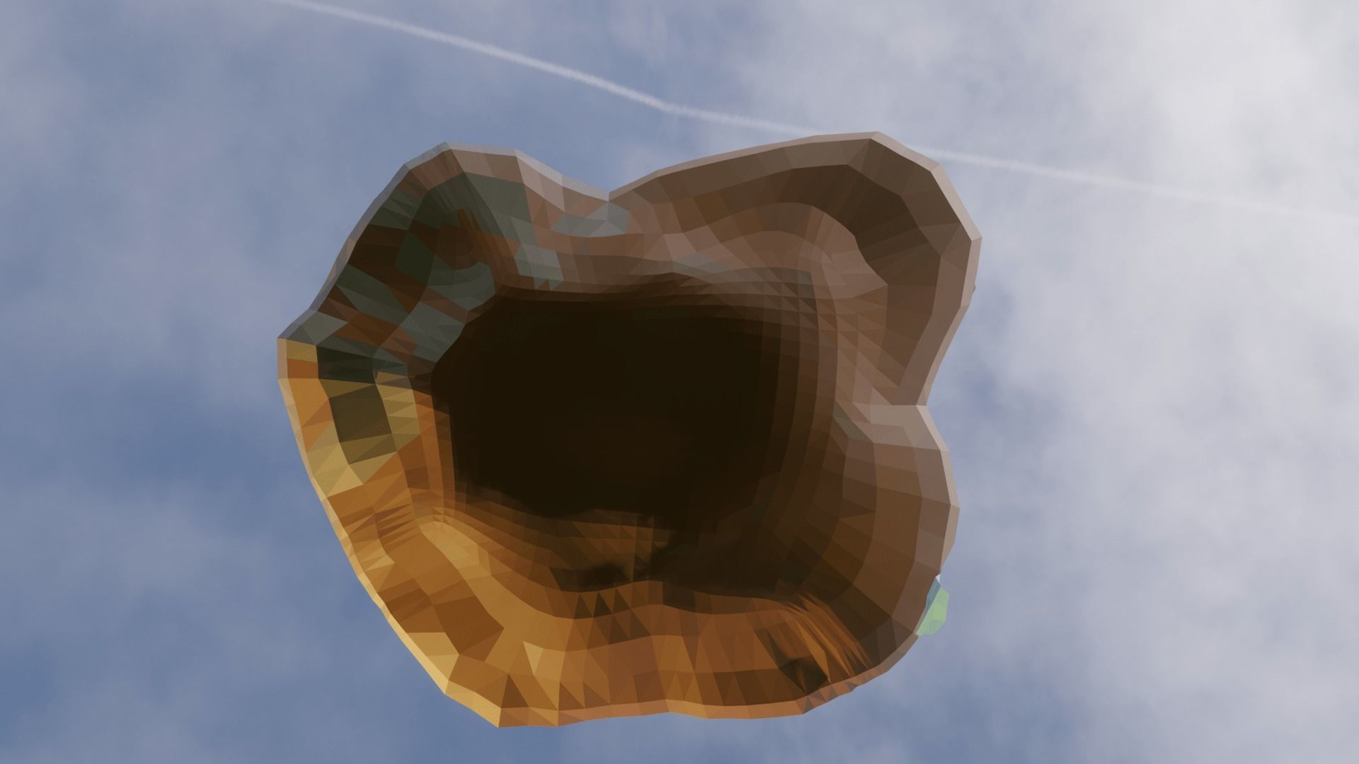 Floating Island Low-poly 3D model_11