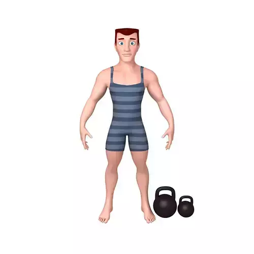 Bodybuilder Cartoon