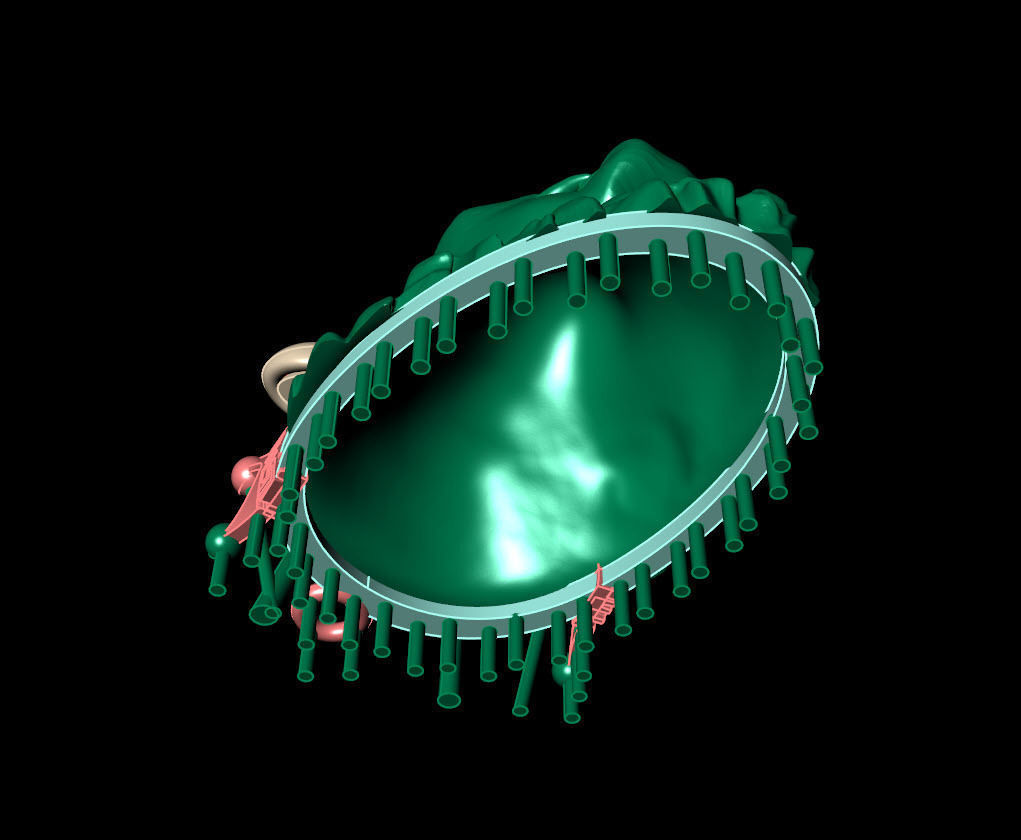 pendant lion 3D print model_6