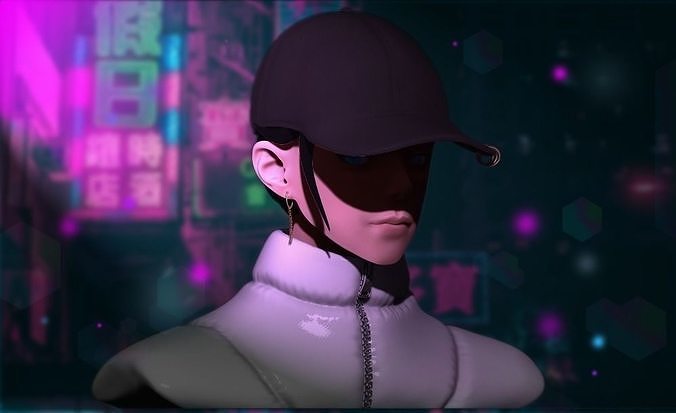 Strange boy 3D model