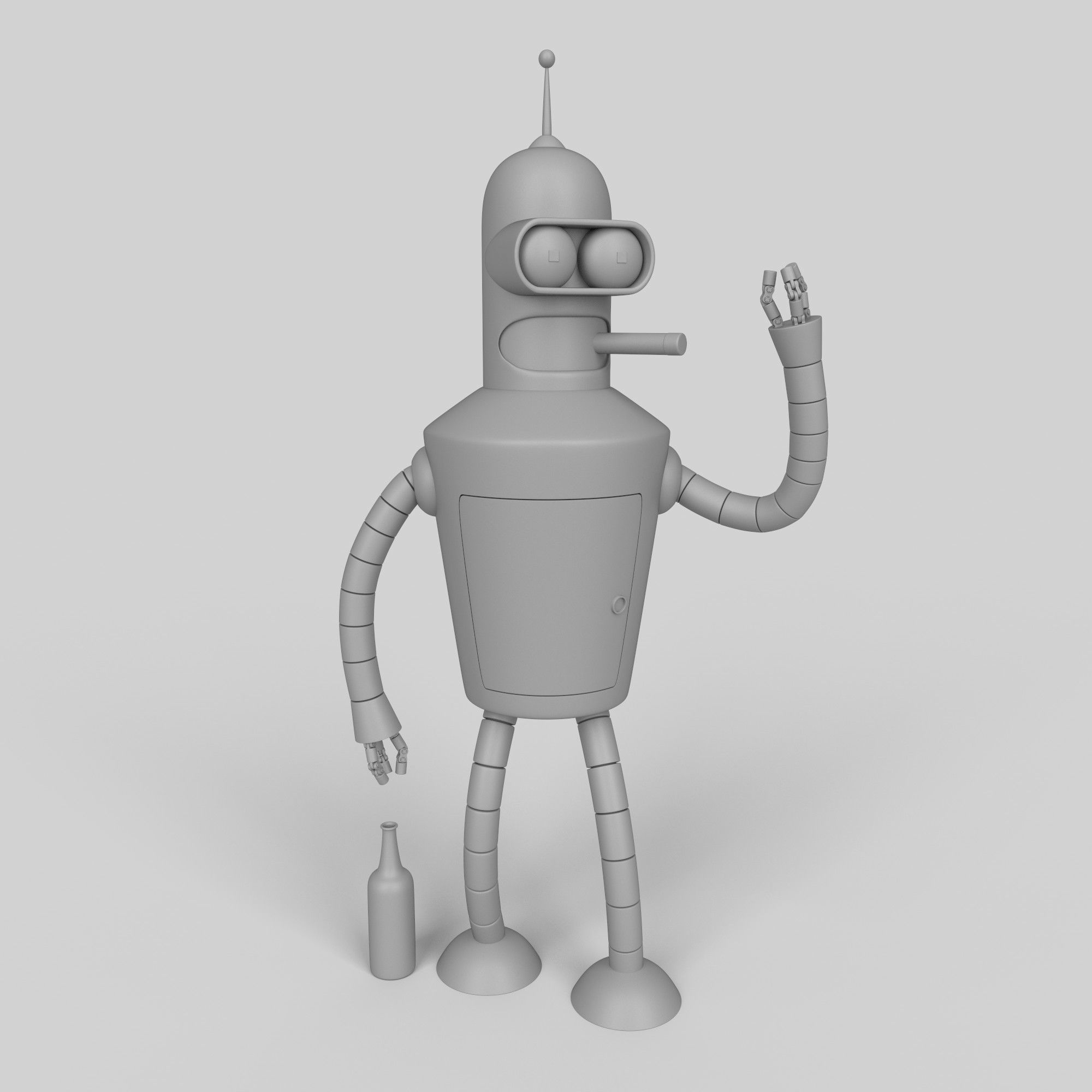 Bender Bending Rodriguez toy from futurama  Free 3D print model_3
