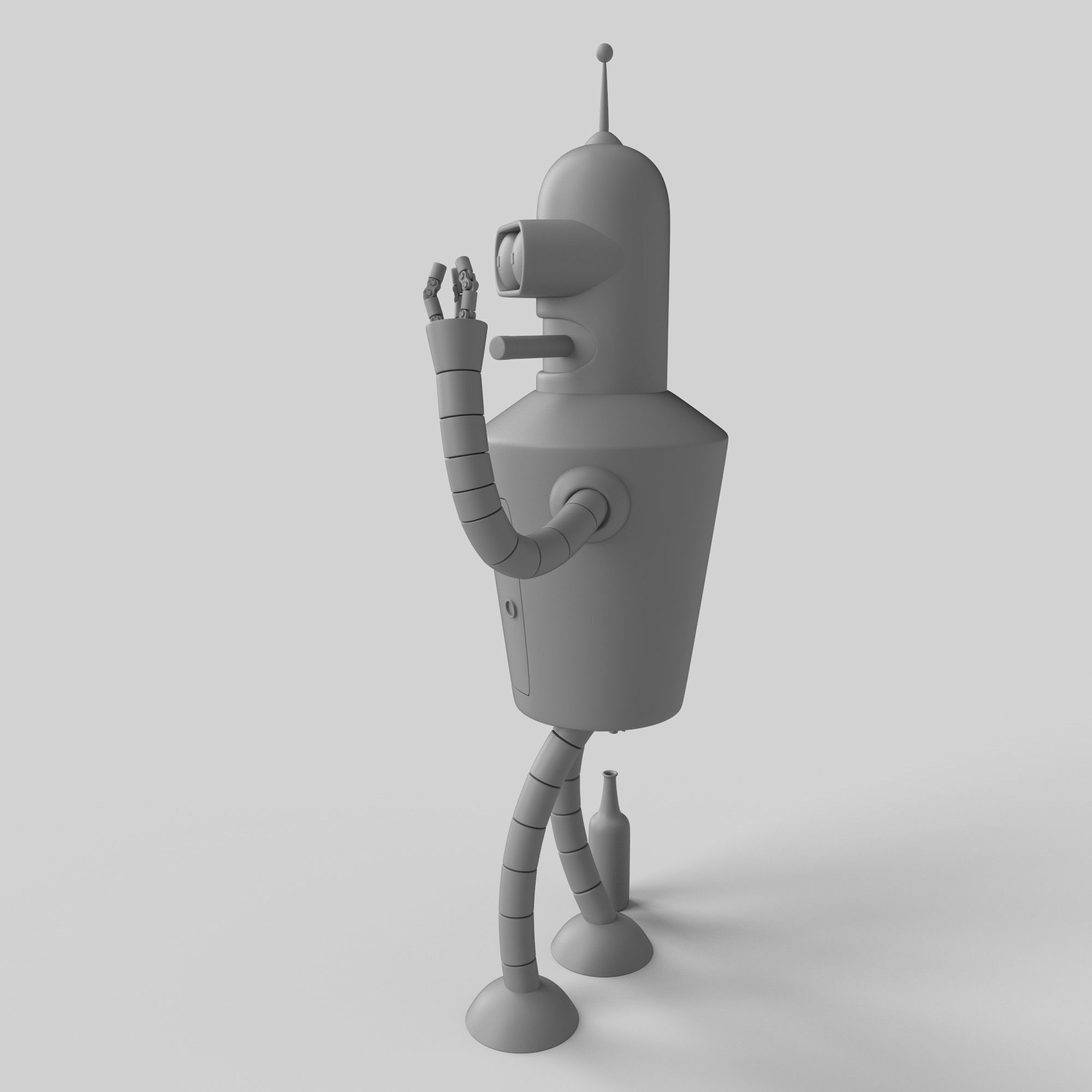 Bender Bending Rodriguez toy from futurama  Free 3D print model_6