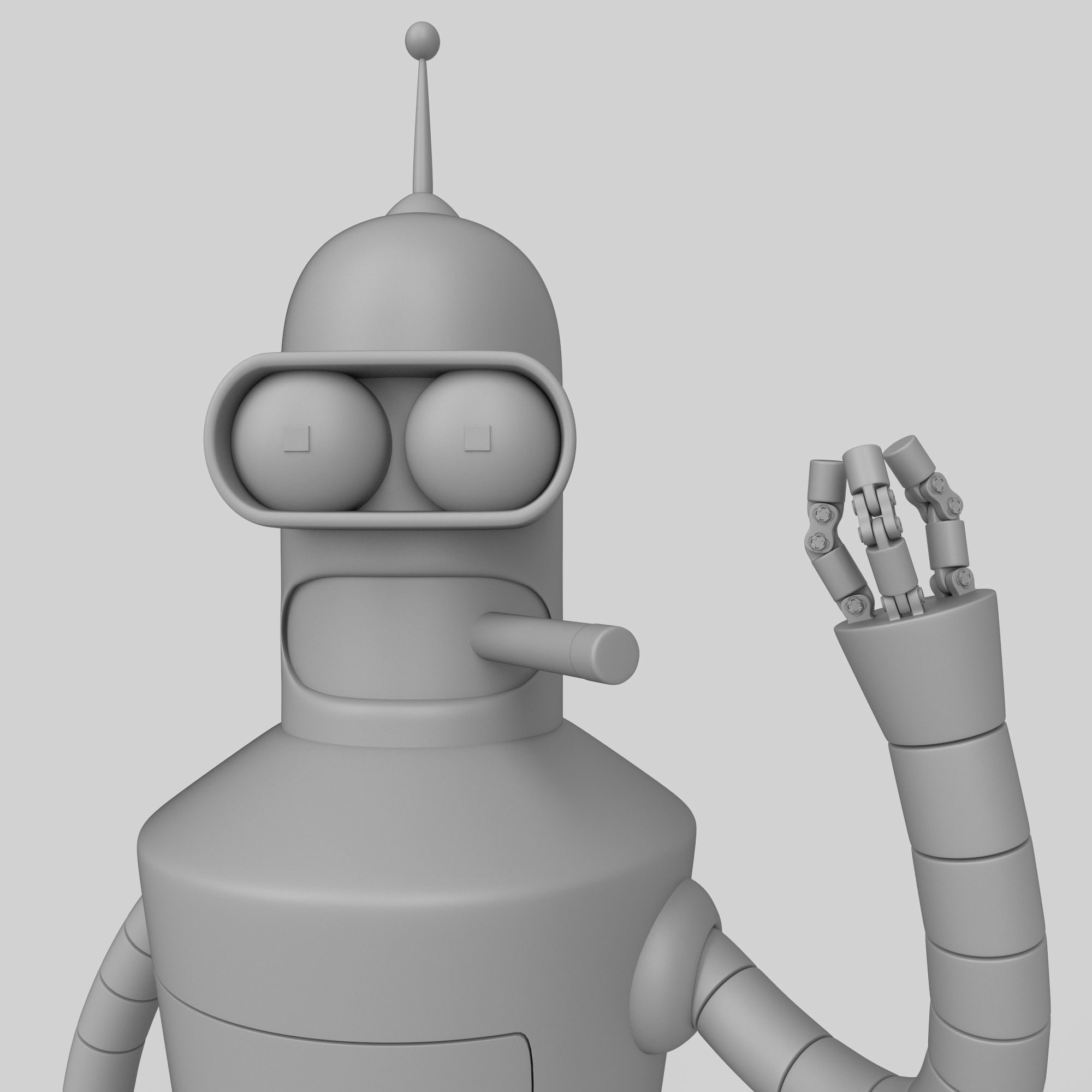Bender Bending Rodriguez toy from futurama  Free 3D print model_7