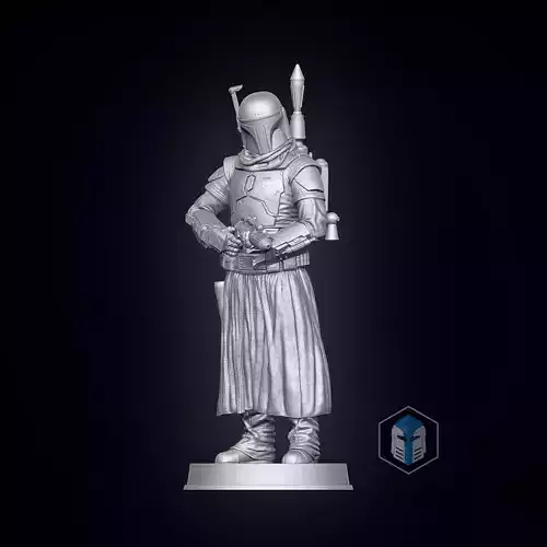 Boba Fett Figurine - Pose 1 3D print model