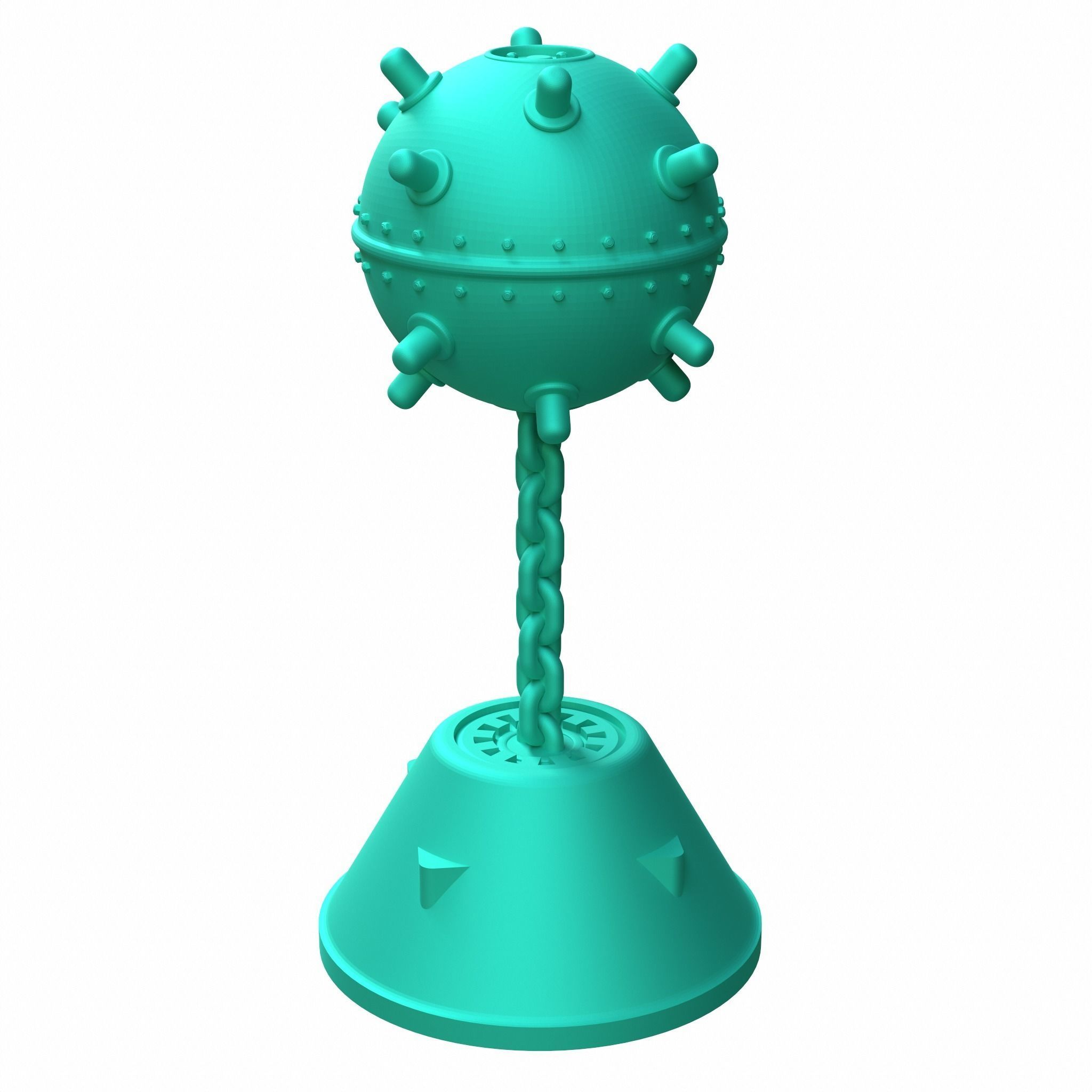 Mini Naval Mine 3D print model_3