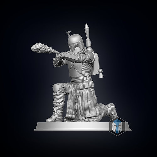 Boba Fett Figurine - Pose 2 3D print model